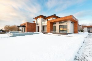 image of building with various types of external cladding on it